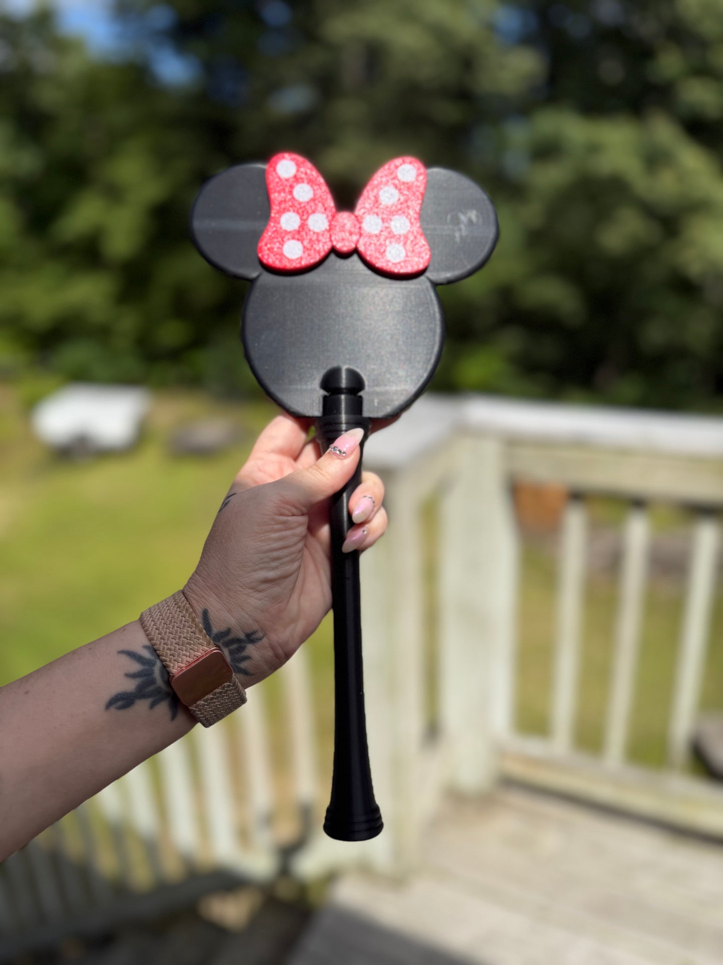 Girl Mouse with Bow Tap to Pay Wand