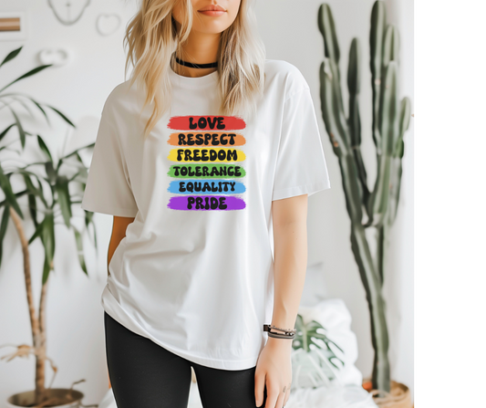Love Respect Paint Pride T-Shirt